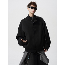 XZ518-1-MG310秋季美式纯色立领夹克男女简约高级感，男装夹克，星座518-1（原A432-1）