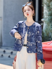 【bao款现货已出】2025秋装新款亮片刺绣重工新中式短外套，女装短外套，雅静靓衣