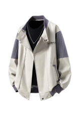 立体白底肩膀民族风大码M-5XL情侣皮衣夹克外套男JK8756P110控149，男装民族服装，星座227-7