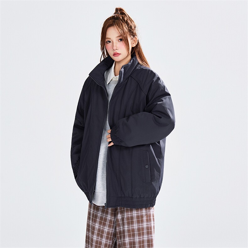 现货美式休闲加厚雪山棉衣夹克外套立领纯色三防户外工装棉服,男装夹克,电商A486