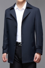 男士2023春季新款休闲风衣中青年纯色简约西服领外套JHL8998-P140，男装风衣，电商B212（原钱塘6029）