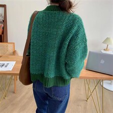 现货绵羊绒套头毛衣，女装针织衫/毛衣，青菜萝卜