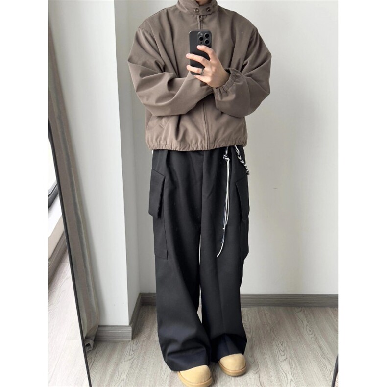 【有货】哈林顿外套男高级感痞帅美拉德翻领夹克XZ256CC-特P68,男装夹克,星座1007（原301D）