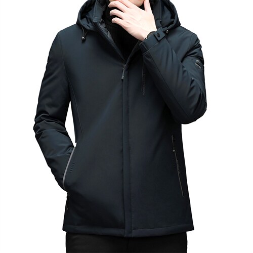 新款2023冬季脱卸帽羽绒服男装保暖休闲外套爸爸装YYYR1011-P235，男装羽绒服，电商B212（原钱塘6029）