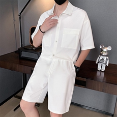 23年男士衬衫短裤套装A210-TZ310-P95，男装牛仔裤，电商A210