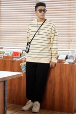 M-8XL秋季大码胖男生时尚休闲圆领个性拼接卫衣男88，男装卫衣，星座209