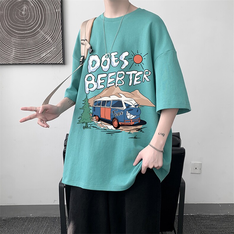 纯棉短袖t恤男大码半袖打底衫宽松体恤衫DX17269-P20大皂风,男装T恤,电商A040