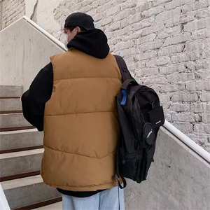 马甲男宽松冬季无袖棉衣潮流ins坎肩保暖背心外套棉服M245-P60图片