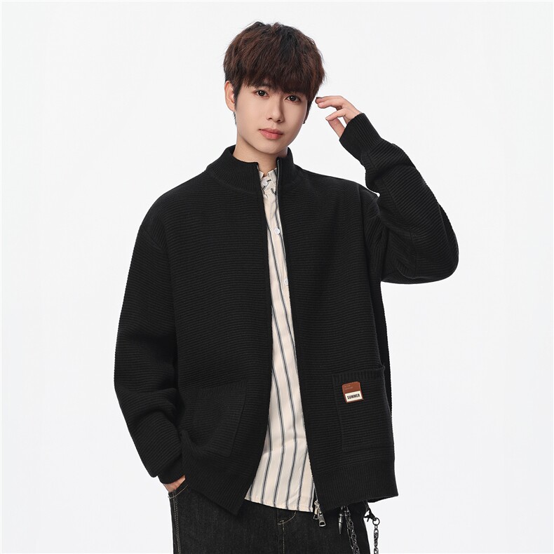 【新品】2025秋冬男士时尚休闲百搭针织连帽毛衣潮流-M181-P70，男装针织衫/毛衣，星座1105-1