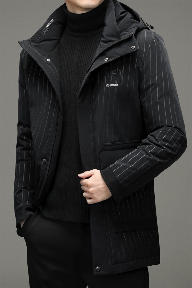 BZ2268钱塘2020-3冬季羽绒服白鸭绒防寒保暖外套加厚P210,男装羽绒服,钱塘207-3