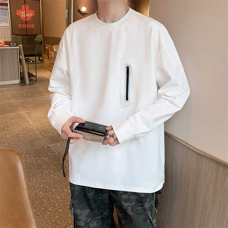 311B-1-7901-P28控58高街时尚套头卫衣长T重磅宽松休闲百搭上衣,男装卫衣,星座311B-1