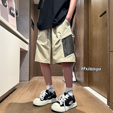 XZ616夏季薄款口袋拼接网格速干裤设计感短裤TY2518P45控58，男装牛仔裤，星座512A（原616）