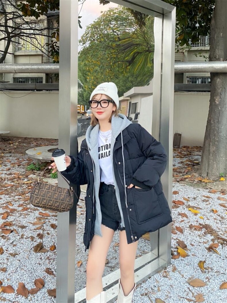 拼接羽绒服，女装羽绒服，one to one for you