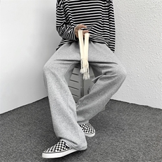 休闲裤男韩版潮直筒裤子2024春季新款ins长裤K4930-常规24-加绒28，男装休闲裤，星座412-2