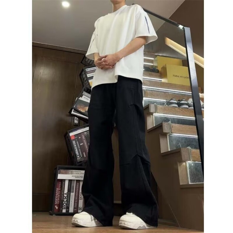简约新款文艺百搭潮流气质流行原宿休闲长裤9933P42,男装休闲裤,星座410-2