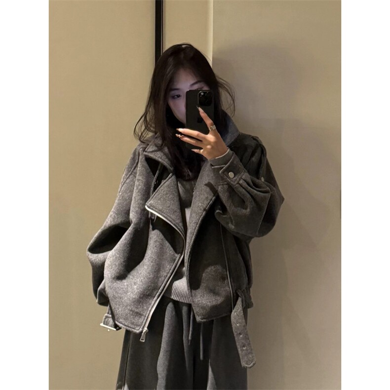 706-1-MN2311-P108现货秋季男士短款夹棉毛呢外套气质加厚外套,女装短外套,星座706-1