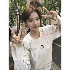 美式高街解构工艺速干长袖T恤衫男女款防晒上衣户外运动骑行服潮，男装防晒衣，电商A486