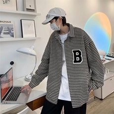 潮流夹克潮男春季千鸟格夹克H128P57，男装夹克，星座1116-2