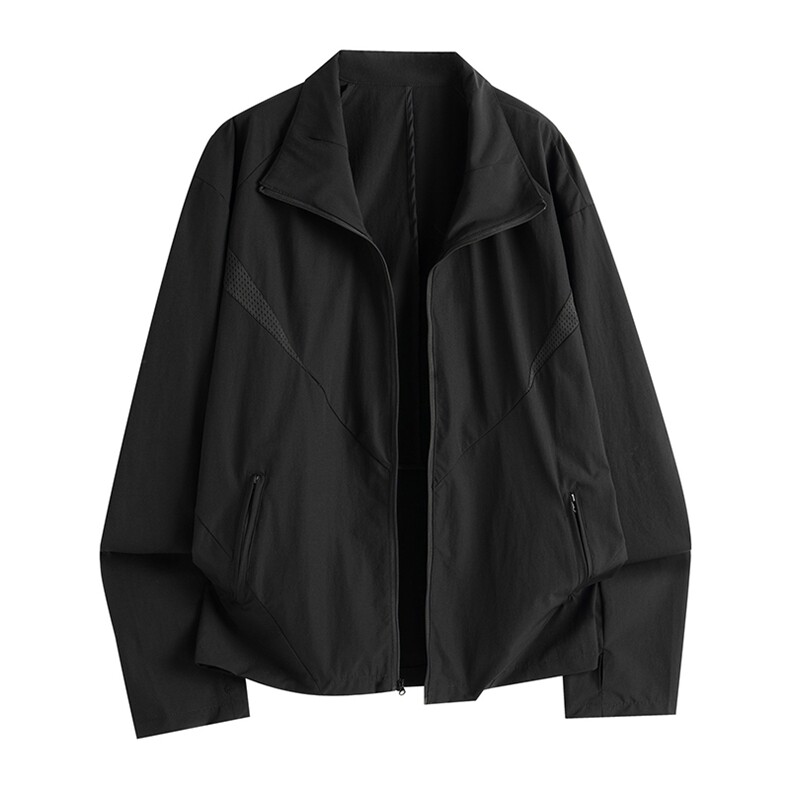 春夏款高品质冰感速干防晒服休闲户外运动外套透气弹力机能风夹克,男装防晒衣,电商A443