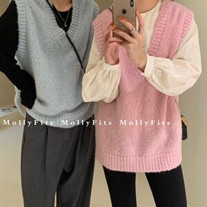 羊羔绒毛马甲。集美出街你穿。,女装马甲,molly fits