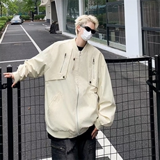 秋季新款飞行员上衣外套男女宽松百搭设计工装夹克棒球服JK909，男装夹克，星座1116A-1（原606A）