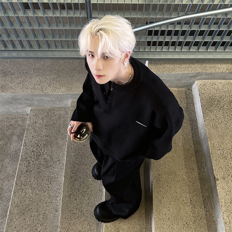 灰色亨利领毛衣男款早秋打底衫针织衫内搭12839-P58,男装针织衫/毛衣,电商C307