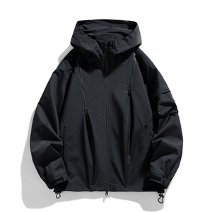 大货三防夹克多拉链冲锋衣宽松男外套DSA157B-JK1562-P60图片