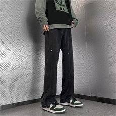 百搭慵懒九分裤青春流行潮流男潮夏季原宿牛仔裤简约ins文艺新款，男装牛仔裤，四季星座218-1