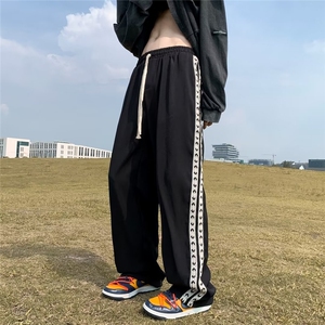 男秋季新款港风休闲裤垂感织带K1975P35图片
