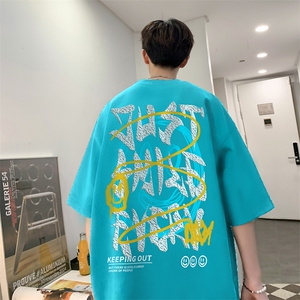 B239-T1013-P25 短袖T恤男 笑脸 美式图片