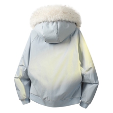 W10980-P120自家图现货美式毛领棉袄棉服冬加厚保暖外套派克服，男装棉衣，星座1608