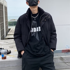 冬季新款假两件棉衣外套宽松休闲立领加厚设计感棉服棉袄~MF223图片