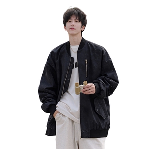 G0123-P72 秋季新款日系cityboy满天星立领宽松夹克图片
