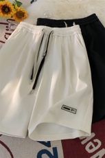 抖音直播品质港风宽松宽松五分裤男短裤X416b-1-DK372-P45限58，男装牛仔裤，星座416B-1