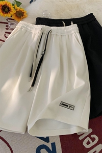 抖音直播品质 港风宽松宽松五分裤男短裤 X416b-1-DK372-P45限58图片
