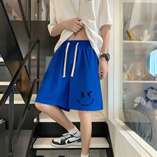 HD74190-P22华夫格短裤男大码宽松五分裤男直筒中裤，男装休闲裤，电商A040