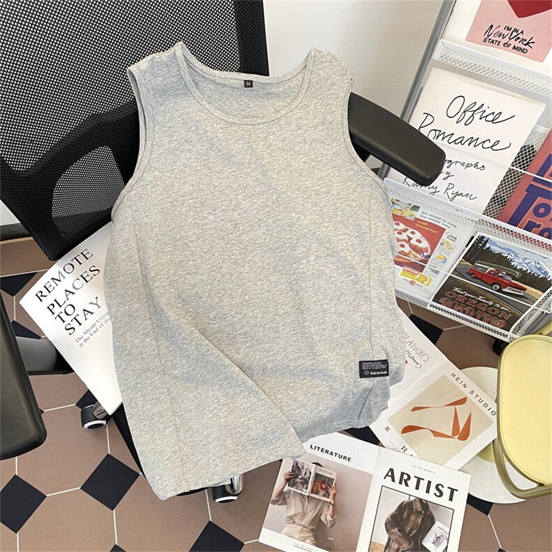 夏季新款潮牌宽松百搭无袖上衣男美式街头圆领背心现货T1797-P28，男装背心/马甲，星座512-4