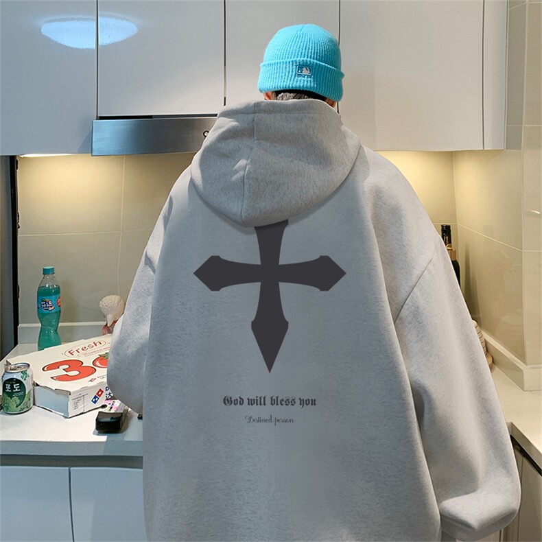 抖音供货、重磅360克现货字母印花连帽卫衣HD019-1-LMWY4465-P35,男装卫衣,电商019-1