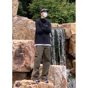 B221 美式ins街头hiphop宽松休闲多口袋工装裤子 LK23120-P65控88图片