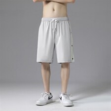 短裤男士夏季潮流冰丝宽松运动休闲裤薄款五分裤DK511-特批25,男装休闲裤,星座718-1