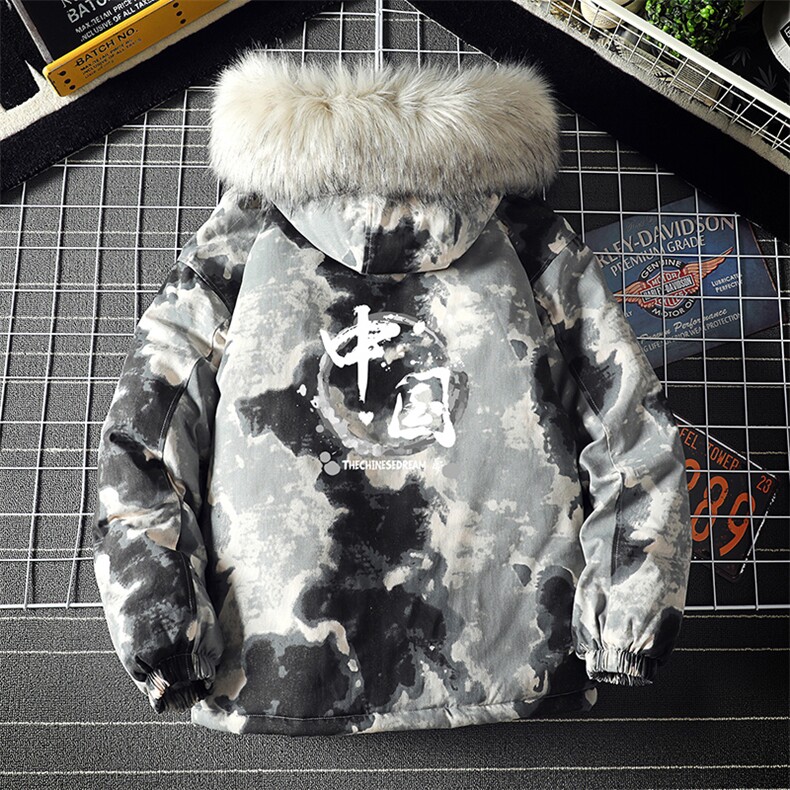 MC49134-P135日系潮衣男大码派克服男工装服外套袄,男装棉衣,电商A040A