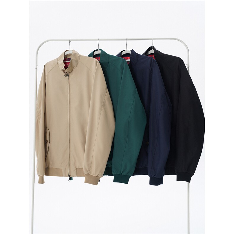美式复古棒球服外套男春秋季潮牌拉链立领夹克宽松上衣服JK005图片