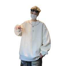 华夫格！华夫格上衣男圆领华夫格卫衣男大码长袖t恤男HY248-特P23，男装T恤，电商B367