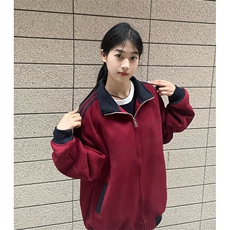 抖音得物高品质美式高街重磅结构设计拼接织带立领卫衣外套CM42，男装卫衣，电商A486