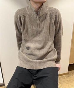 半拉链黑色毛衣男2025新款秋冬季加厚保暖内搭半高领针织衫图片