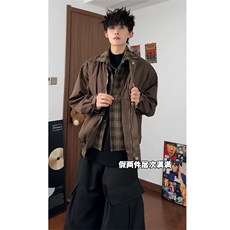 （）假两件潮牌夹克5005-P78（裤子5004-P65），男装夹克，星座910-5