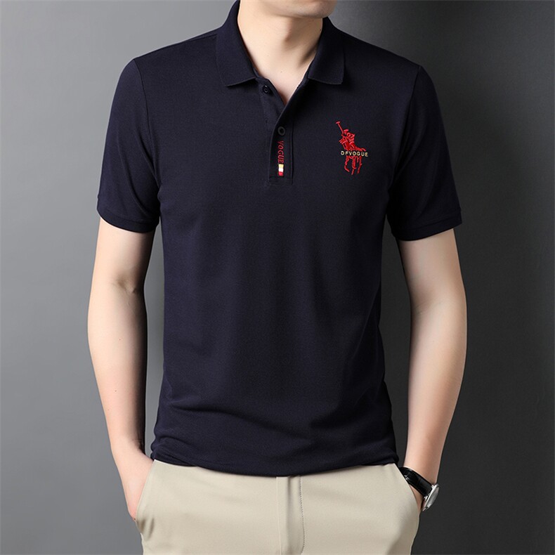 YJ2186男式2023年夏季新款T恤衫男短袖翻领休闲polo体恤P43,男装T恤,电商B360