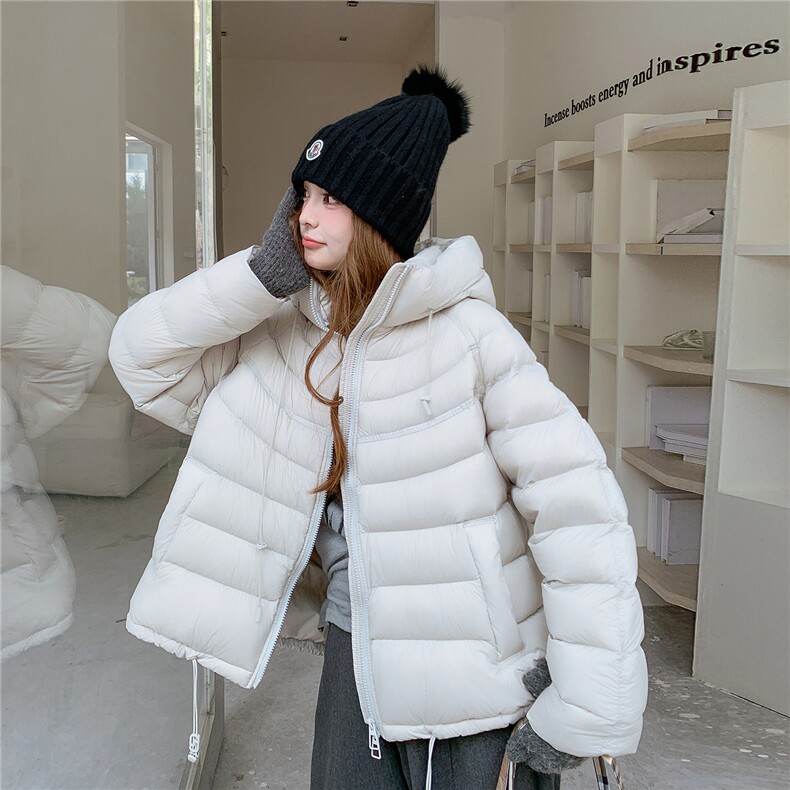 【新品已出货】25冬排骨连帽保暖短款白鸭绒外套2C326-P335-K518,女装羽绒服,2C326