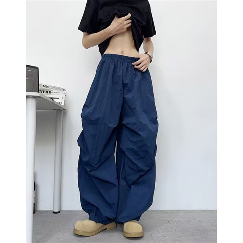 速干工装裤女夏季美式运动阔腿休闲嘻哈爵士舞弯刀裤子KA8038,男装工装外套,星座1116A（原606A-3）