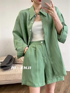 【AI·ENJI】 艾恩纪夏季新品气质简约料套装,女装职业装,AI·ENJI 艾恩纪